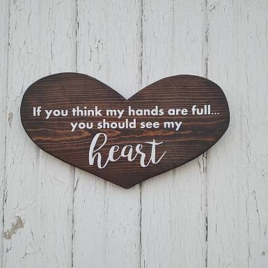 Custom wooden heart